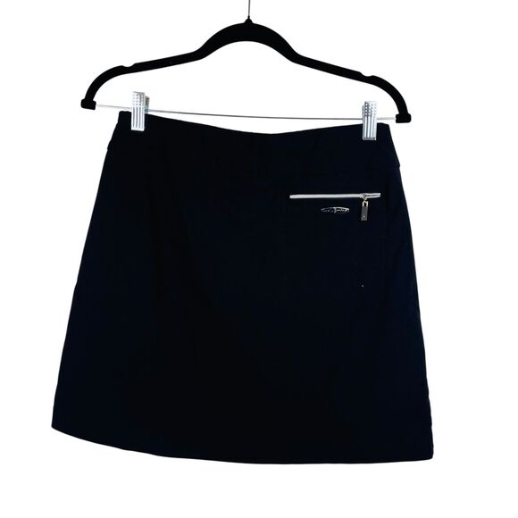 Jamie Sadock Skort Womens Size 8 Black Golf Skirt Zip Pockets Stretch Lined - Picture 5 of 5
